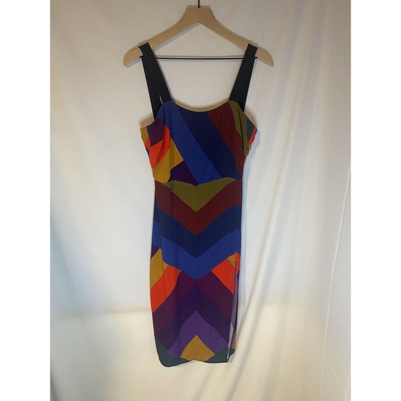 Farm Rio Anthropologie Dresses & Skirts - Farm Rio Anthropologie Halter Multicolor Side Slit Dress Size S